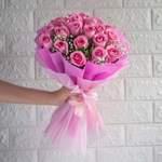 Bouquet 15 Roses Fuschia