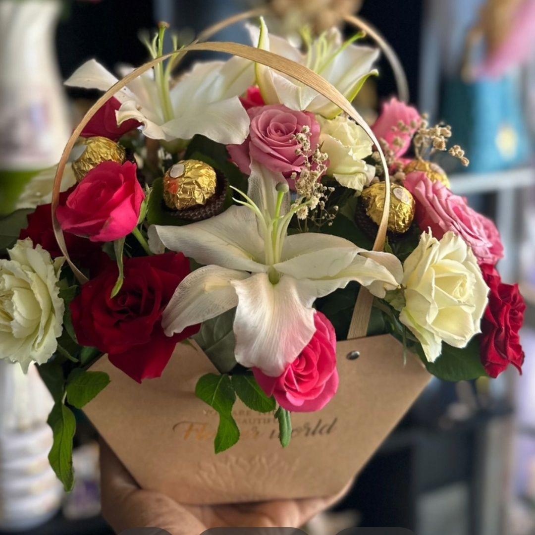 Panier Flower Chocolat