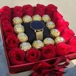 Boîte Amour Chocolat Et Montre