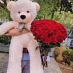 30 Roses Avec Nounours