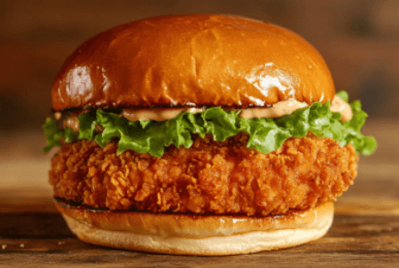 Menu Cripsy Chicken Burger