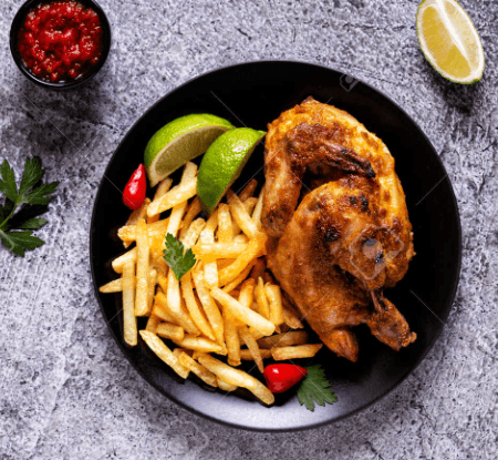 Démi Poulet + Portion Frites