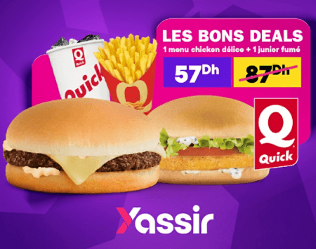 1 Menu Chicken Délice + Junior Fumé