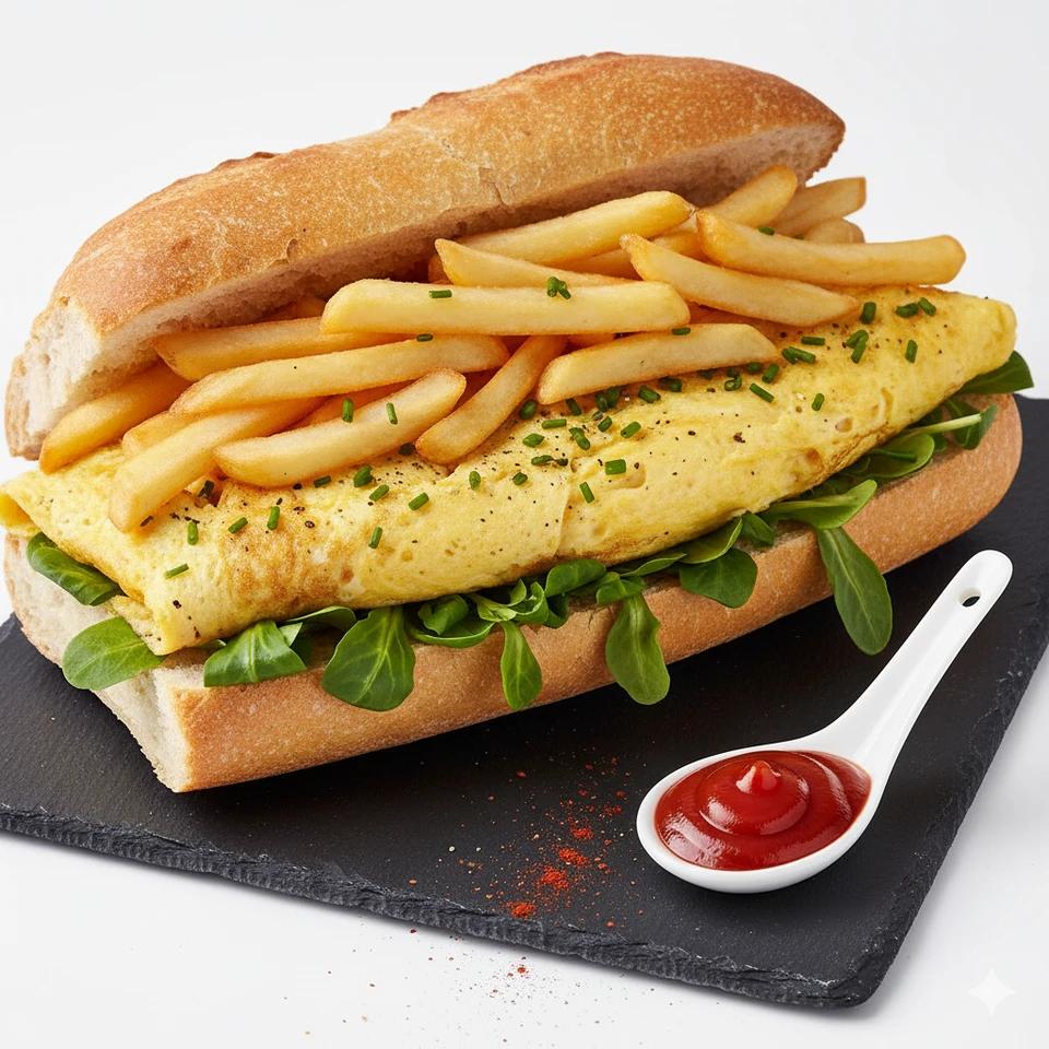 Sandwich Frites Omelette