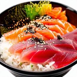 Chirashi Don Mixte (Thon, Saumon, Doré)