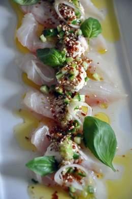 Carpaccio Kinmedai (Alfonsino)