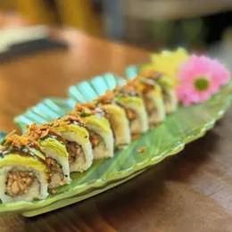 Rouleau arc-en-ciel au poulet teriyaki 4 pièces