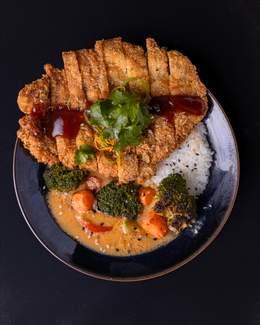 Katsu Curry Avec Riz Blanc