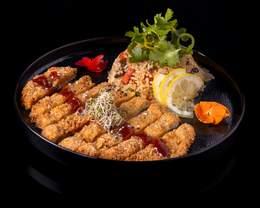 Katsudon De Poulet Avec Riz Yakimeshi