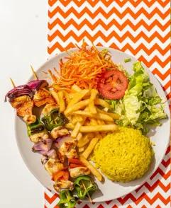 Plats Brochette De Poulet Grillée