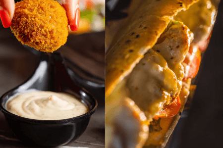 Sandwich Boulette De poulet au Pesto