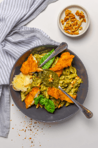 Pâtes Penne Poulet au Pesto