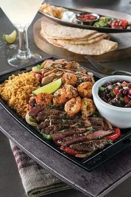 Fajitas Trio Poulet, Bœuf & Crevettes