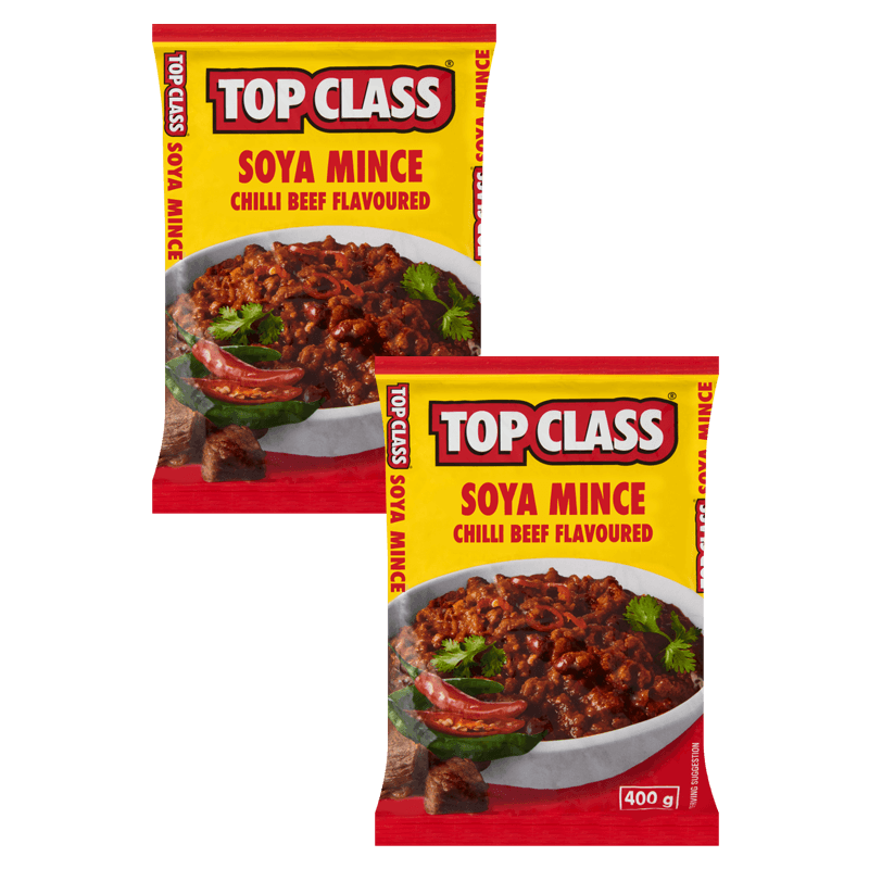 Top Class Soya Mince Chilli Beef Flavoured 400g x2 Units