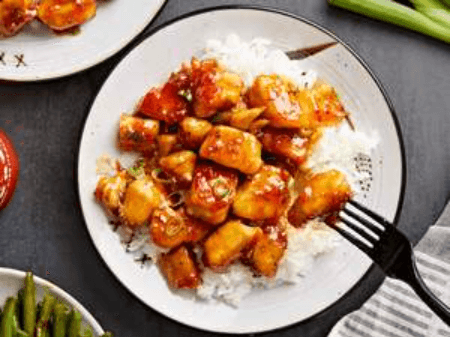 Honey garlic chicken