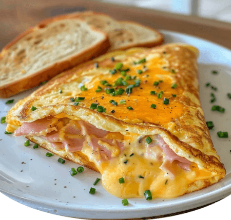 Omelette Jambon Fromage