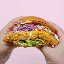 Chicken Coleslaw Burger