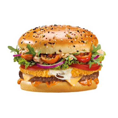 Single Soprano Burger Qreamy Tomato Beef Qrispy