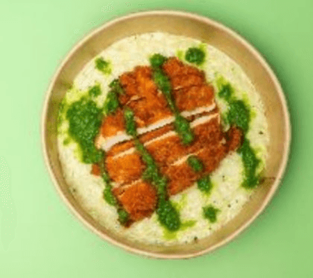 Risotto Pesto Poulet Pannée