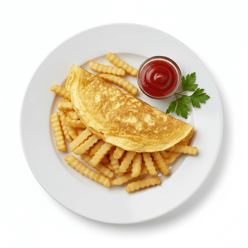 Assiette Frites Omelettes