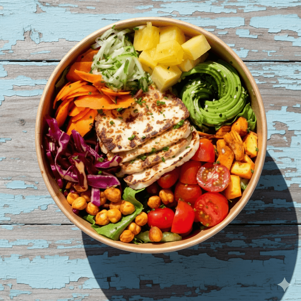 Salade Halloumi (Option Végétarienne)