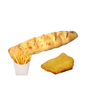 Baguette Farcie Escalope Panée + Frites