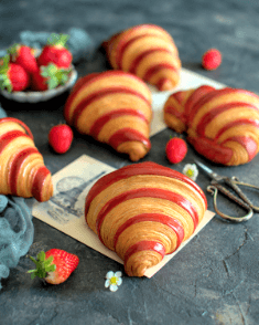 Croissant Fraise ou Banane Nutella.