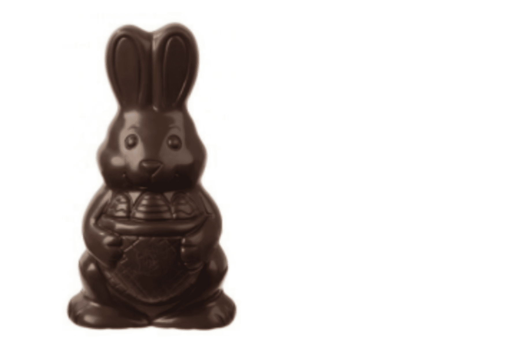 Sujet Lapin Debout Lait ou Noir 50gr