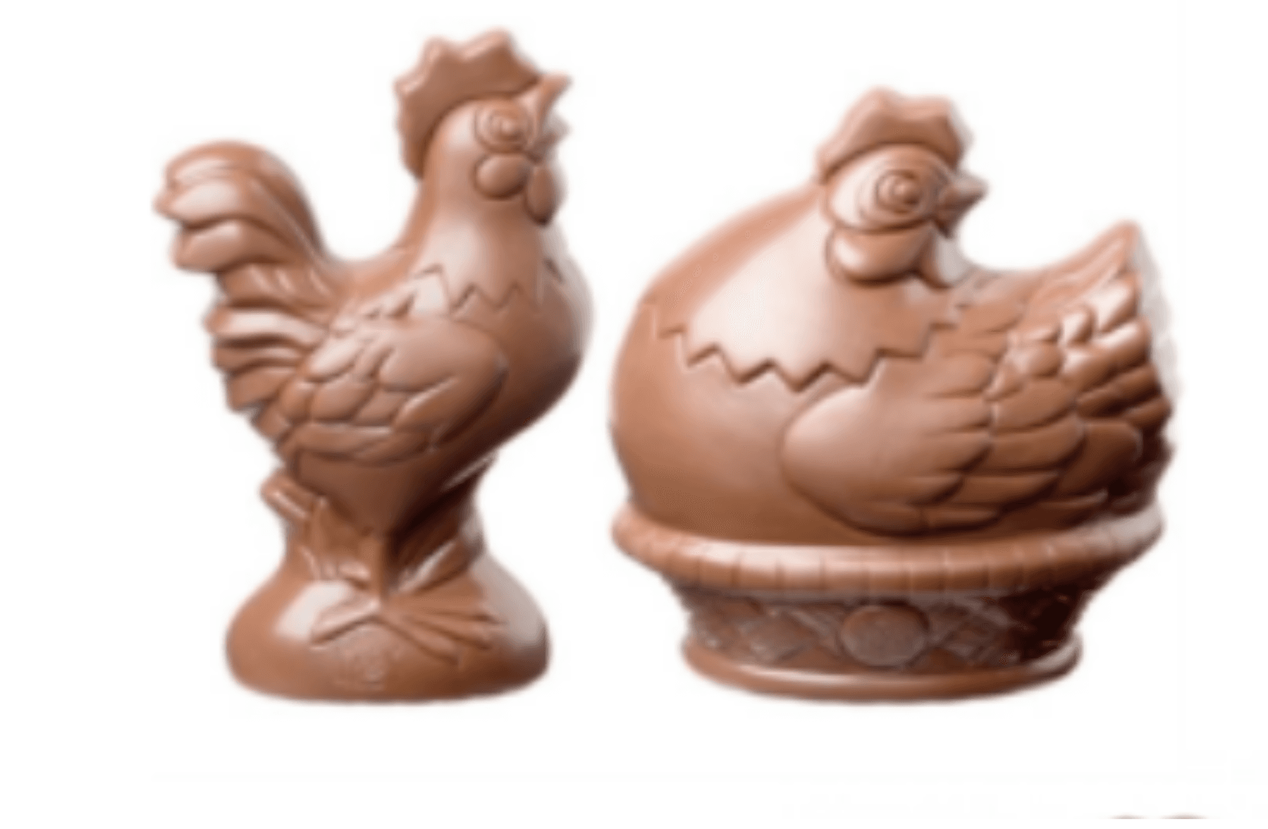 Sujet Coq/Poule Lait 50 gr