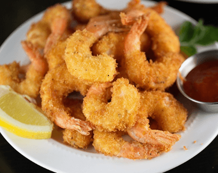 Plat Crevette Panée