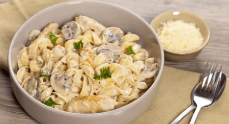 Pasta Poulet Crème Champignons