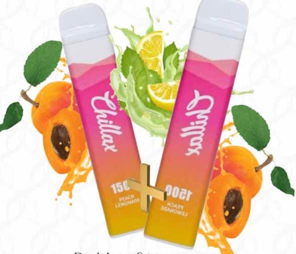 CHILLAX 1200 PUFFS 5% PEACH LEMONADE