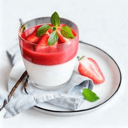 Panna Cotta au fruits rouges