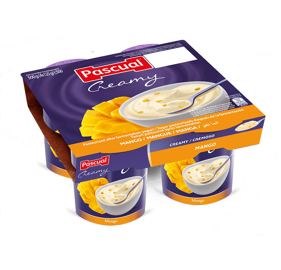 Yaourt Pascual Creamy 4*125g Mangue
