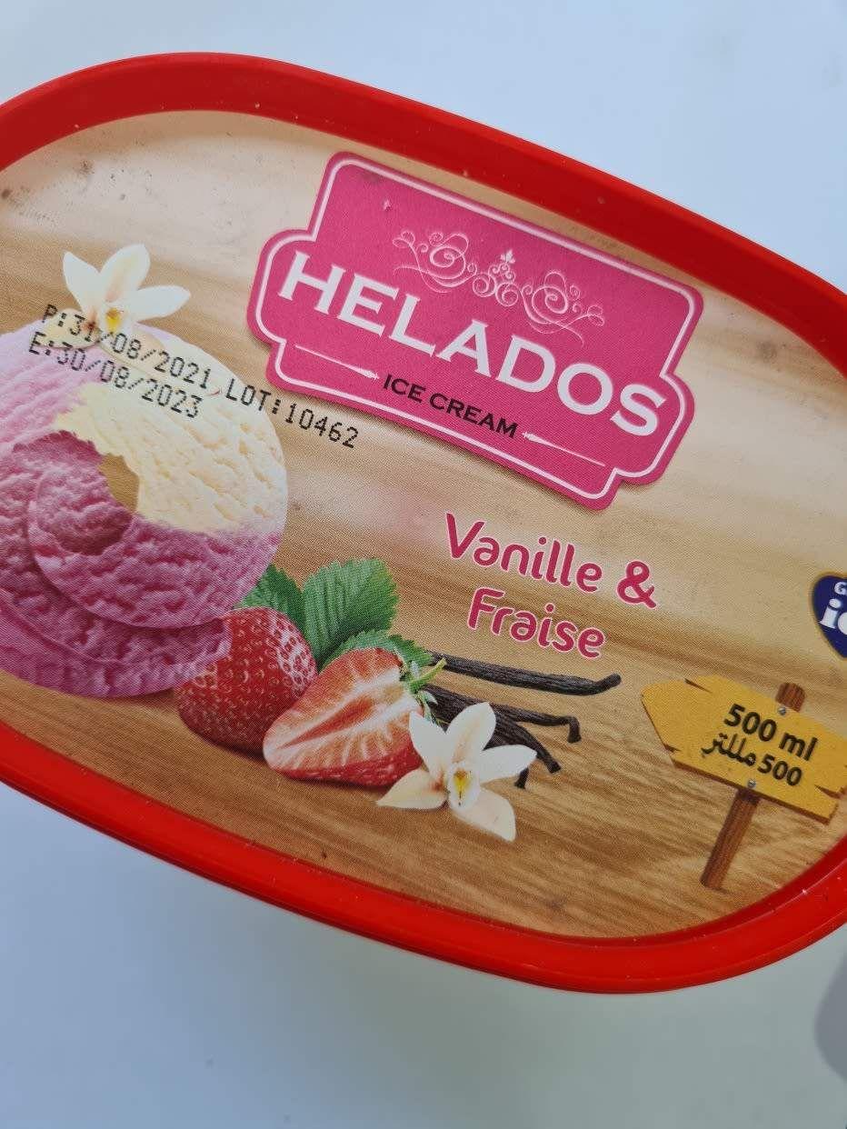 Hilados Ice Cream Vanille Fraise 500g