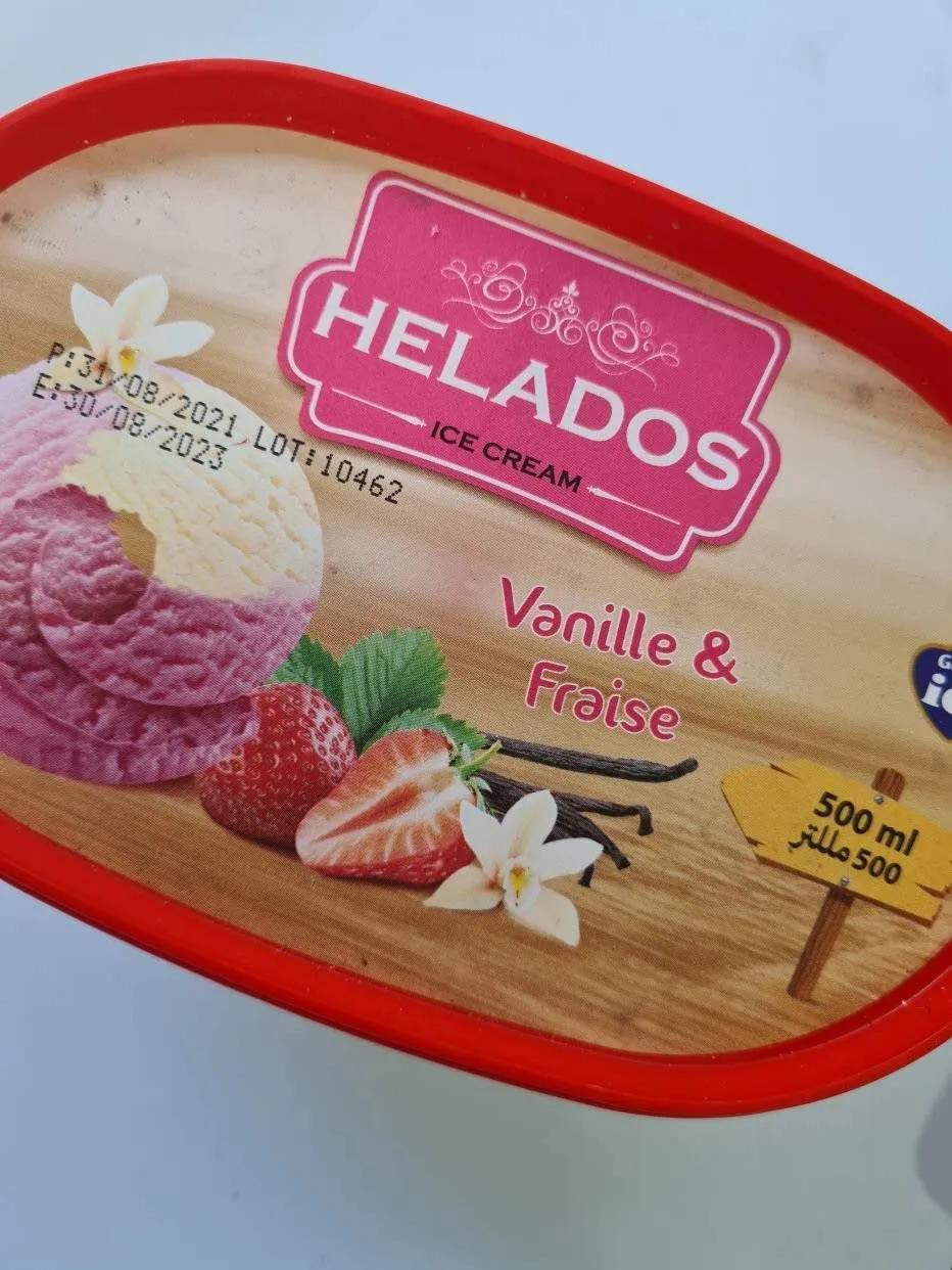 Hilados Ice Cream Vanille Fraise 500g