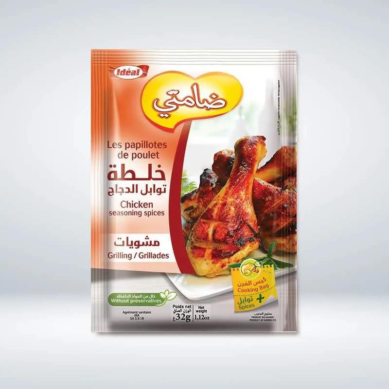 Les papillotes de poulet _ Grillades