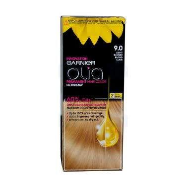 Coloration cheveux sans ammoniaque 9.0 blond clair Olia - GARNIER