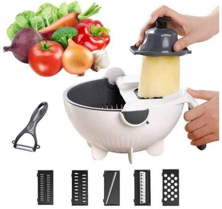 Wet basket vegetable cutter
