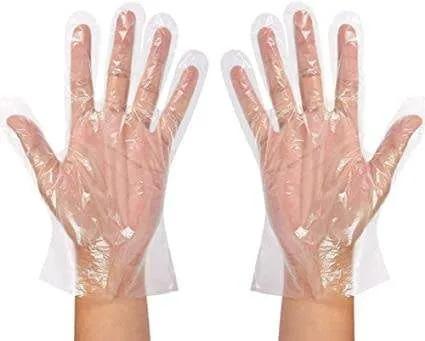gants jetables en plastique