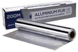 Papier aluminium ménager 200m
