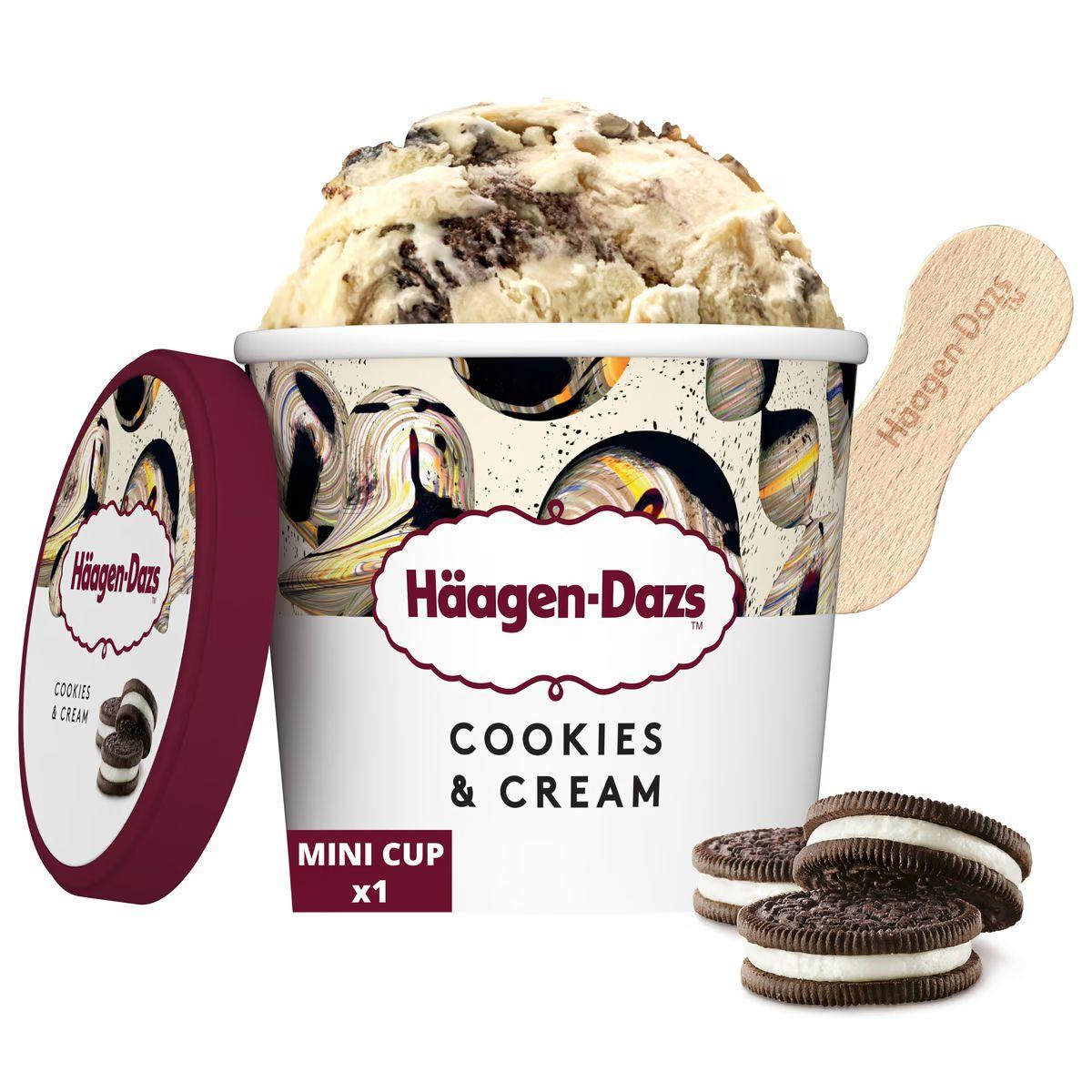 Häagen-Dazs Cup 100 ml - Cookies & Vanilla Cream