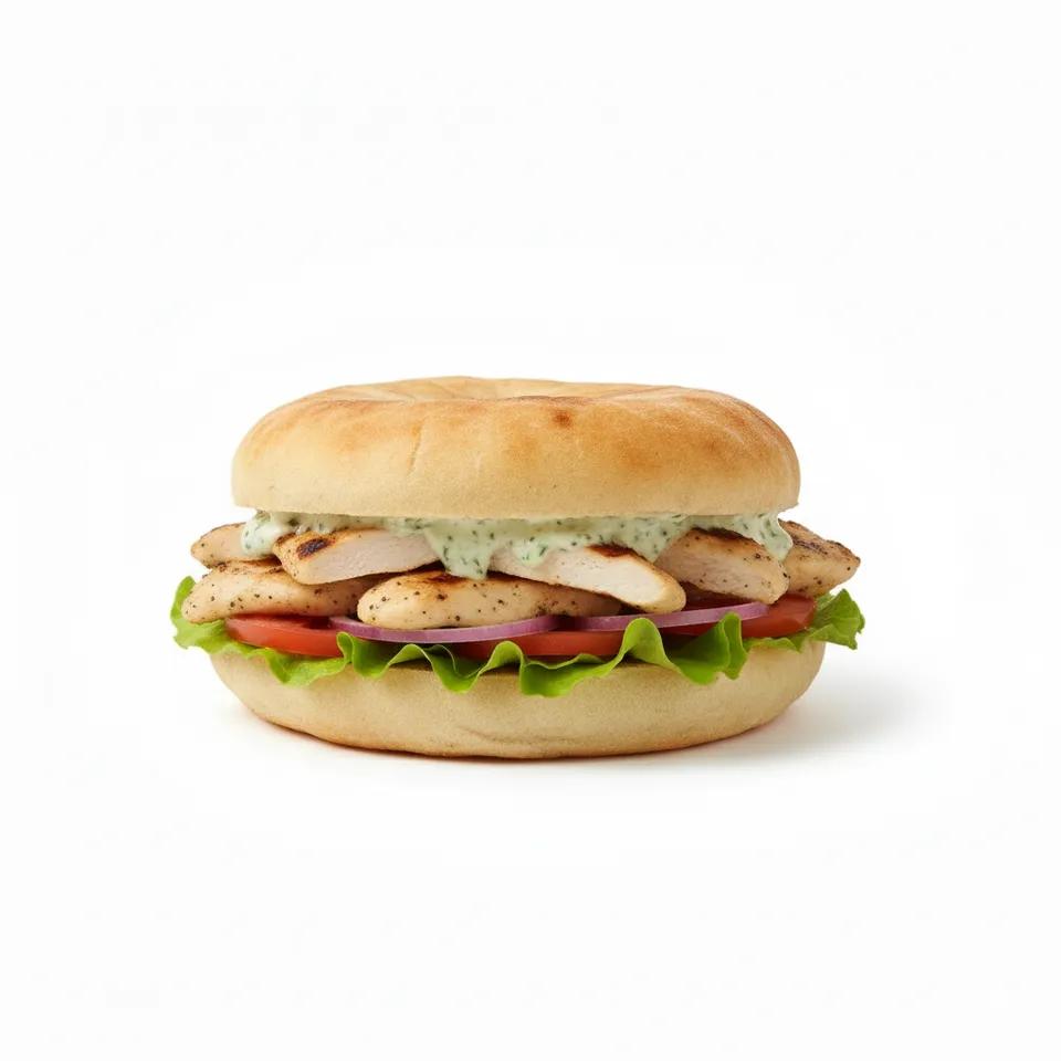 Pain Égyptien Poulet Mariné