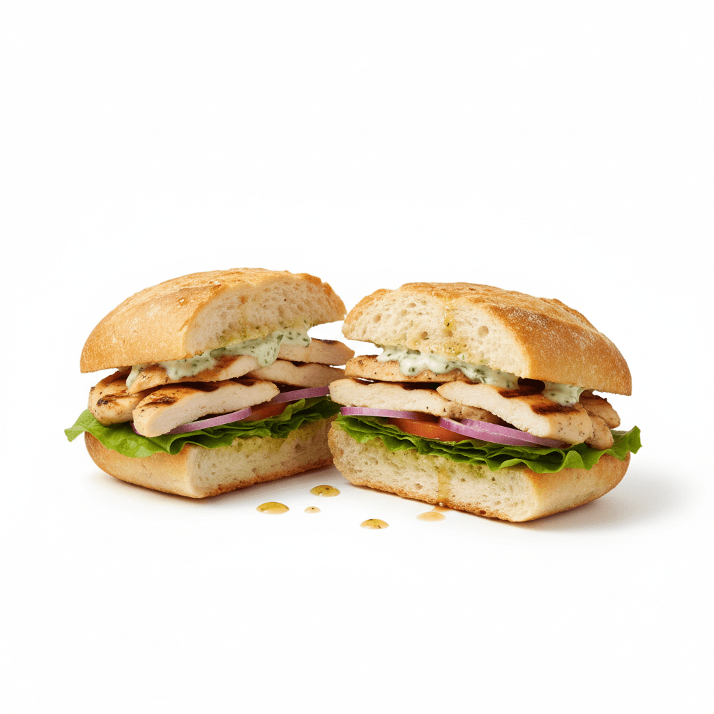 Petit Pain Poulet Mariné