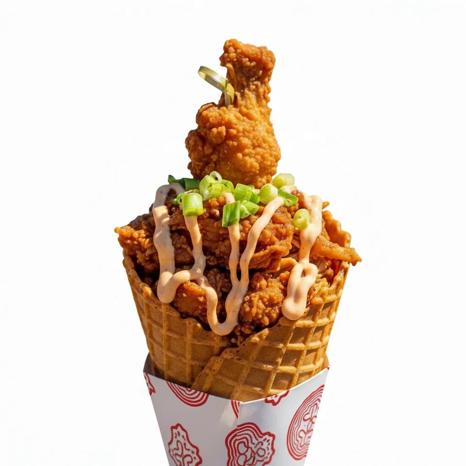 Cornet poulet crispy