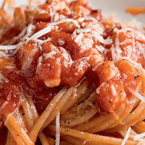 Pasta matriciana italiana