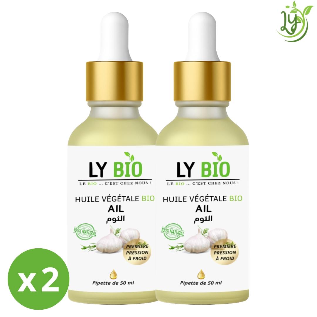 Lybio Pack Huile Ail 50ml - Pipette Lot De 2 Bouteilles
