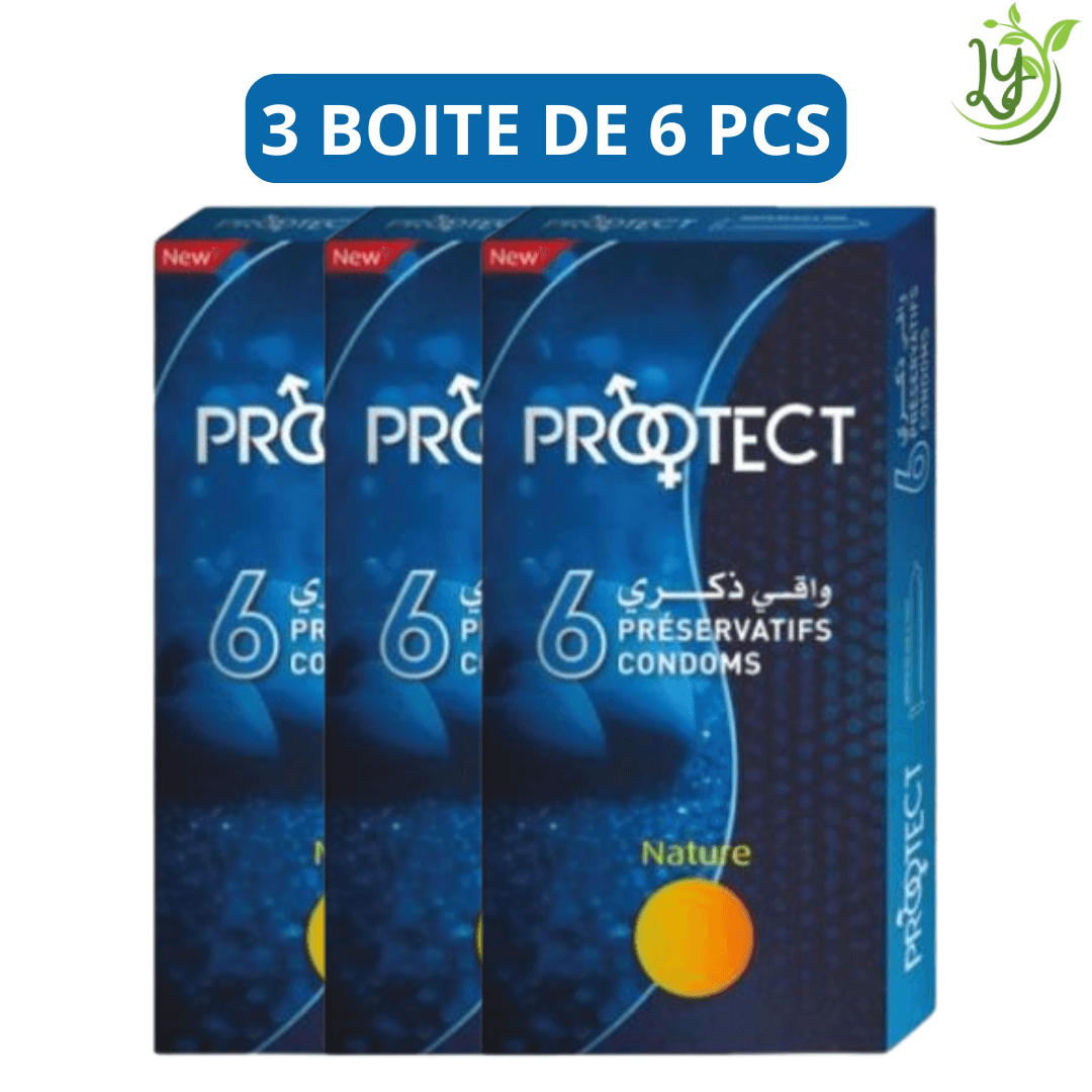 Protect Preservatifs Nature Pack De 3 Boite De 6 (18 Pcs)