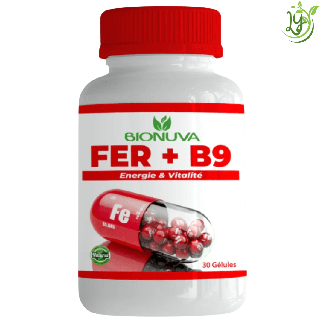 Bionuva Fer + B9 30 Gelules