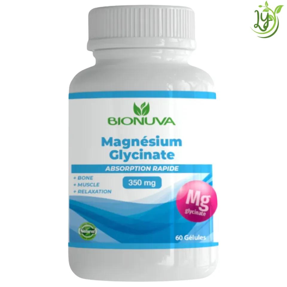 Bionuva Magnesium Glycinate 350 Mg 60 Gelules